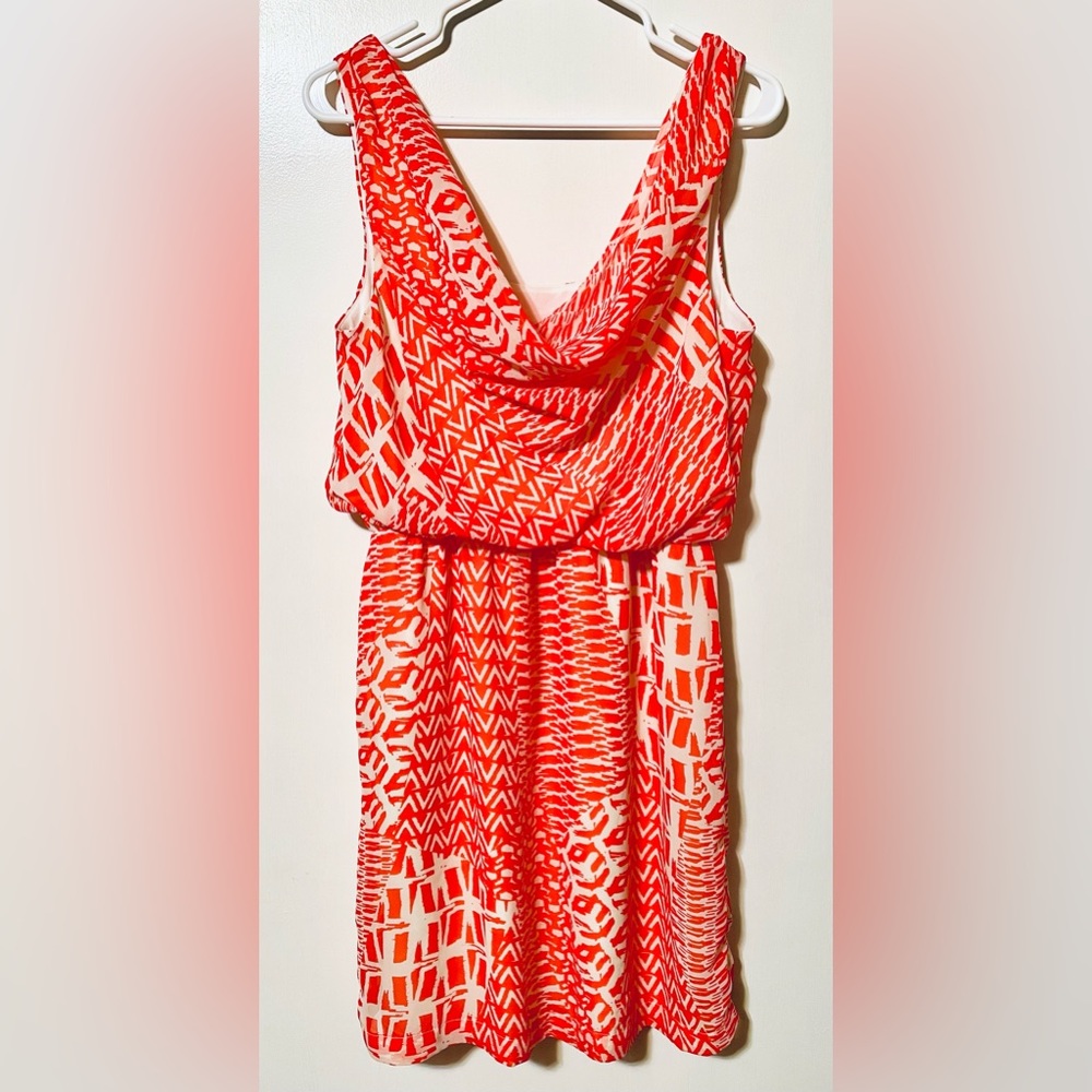 BISOU BISOU Coral SUN Dress Lightweight  Women's Size 10